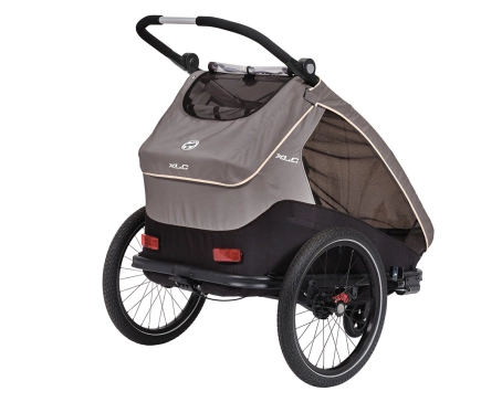 Remorque pour enfant DUO S BS-C10 Gris/Beige/Anthracite