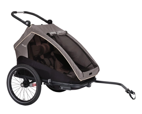 Remorque pour enfant DUO S BS-C10 Gris/Beige/Anthracite