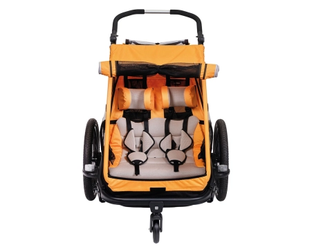 Remorque pour enfant DUO S BS-C10 Orange/Anthracite