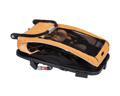 Remorque pour enfant DUO S BS-C10 Orange/Anthracite