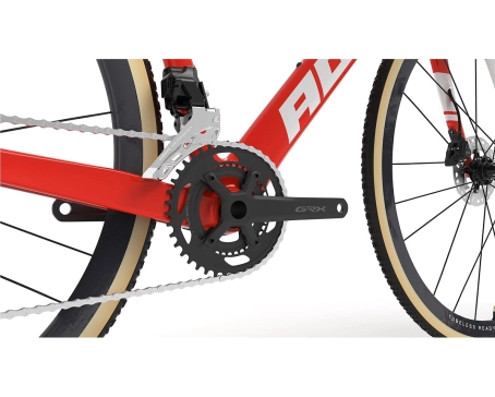 Vélo de cyclo-cross Unisexe LE SOUS-BOIS ULTEGRA DI2 Rouge Fluo