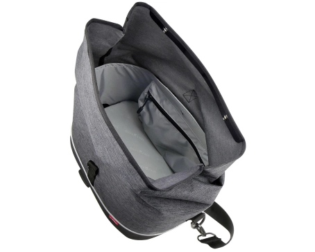 Sacoche de porte-bagage arrière RACKPACK CITY RACKTIME Gris/Noir