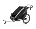 Remorque pour enfant 1 place CHARIOT LITE Aluminium/Vert Agave - Image 1/6