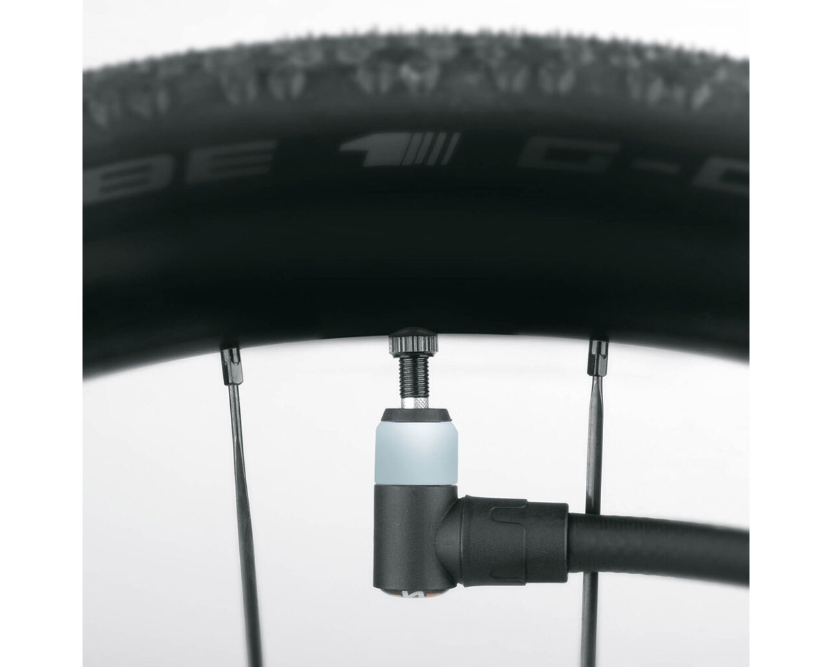 Pompe à pied AIR-X-PLORER CLIK VALVE 10.0 Bleu Ciel/Noir