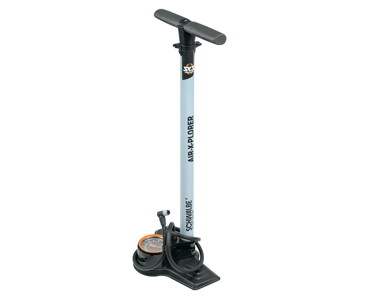 Pompe à pied AIR-X-PLORER CLIK VALVE 10.0 Bleu Ciel/Noir