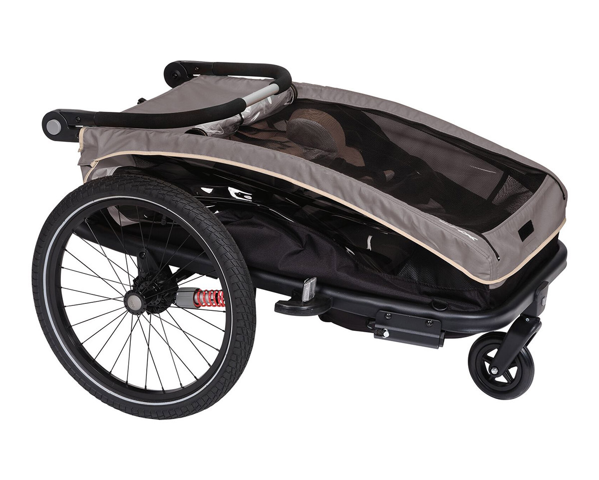 Remorque pour enfant DUO S BS-C10 Gris/Beige/Anthracite