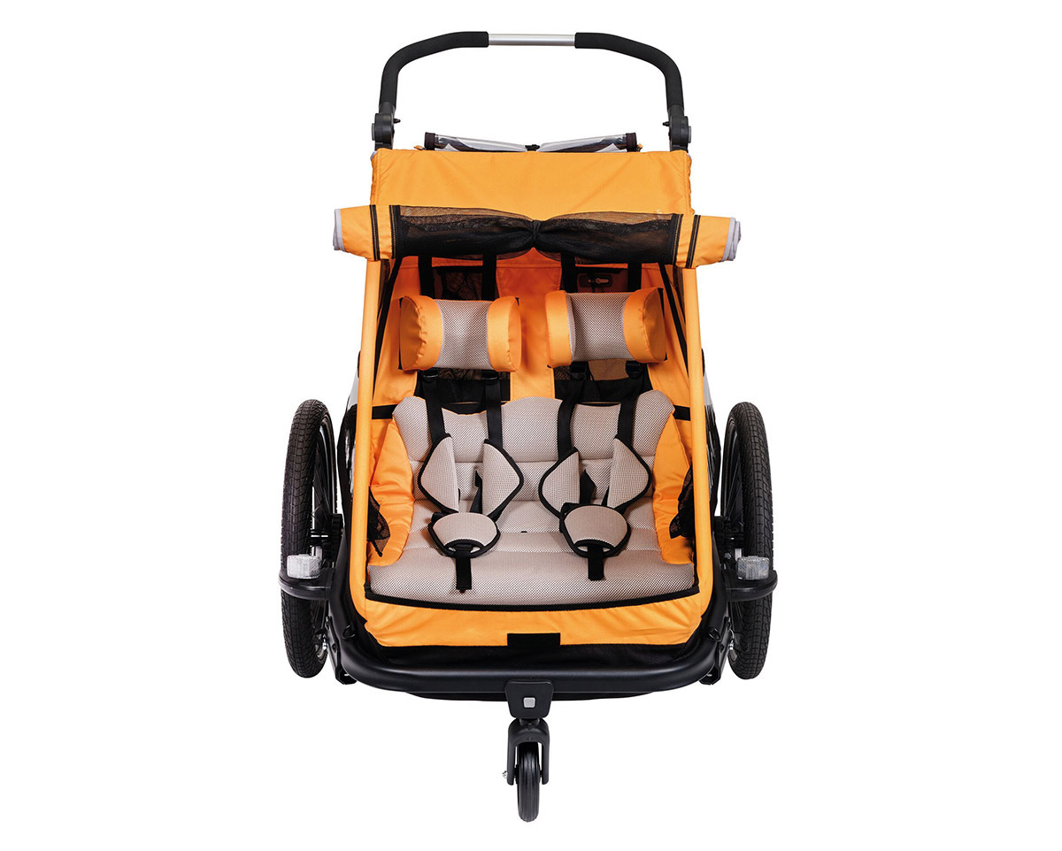 Remorque pour enfant DUO S BS-C10 Orange/Anthracite