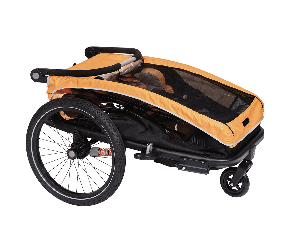 Remorque pour enfant DUO S BS-C10 Orange/Anthracite