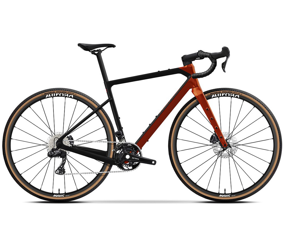 Vélo de gravel L'AVENTURE SHIMANO GRX825 DI2 Orange Cuivré LTD