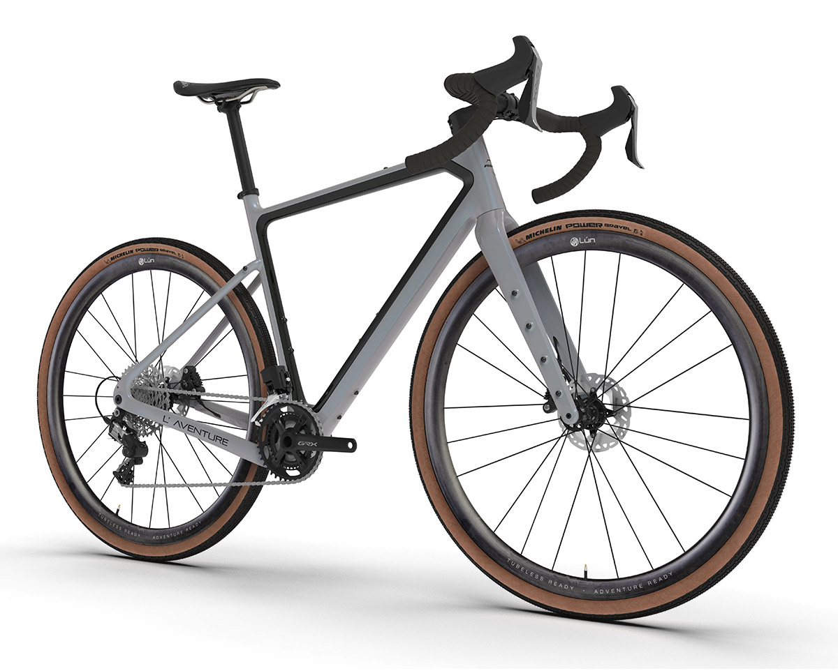 Vélo Gravel Unisexe L'AVENTURE GRX820 DI2 Gris Bleuté