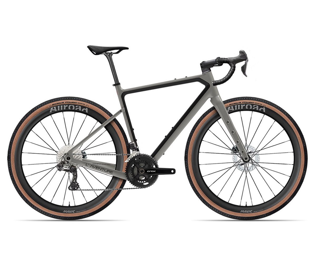 Vélo Gravel Unisexe L'AVENTURE GRX820 DI2 Gris Bleuté