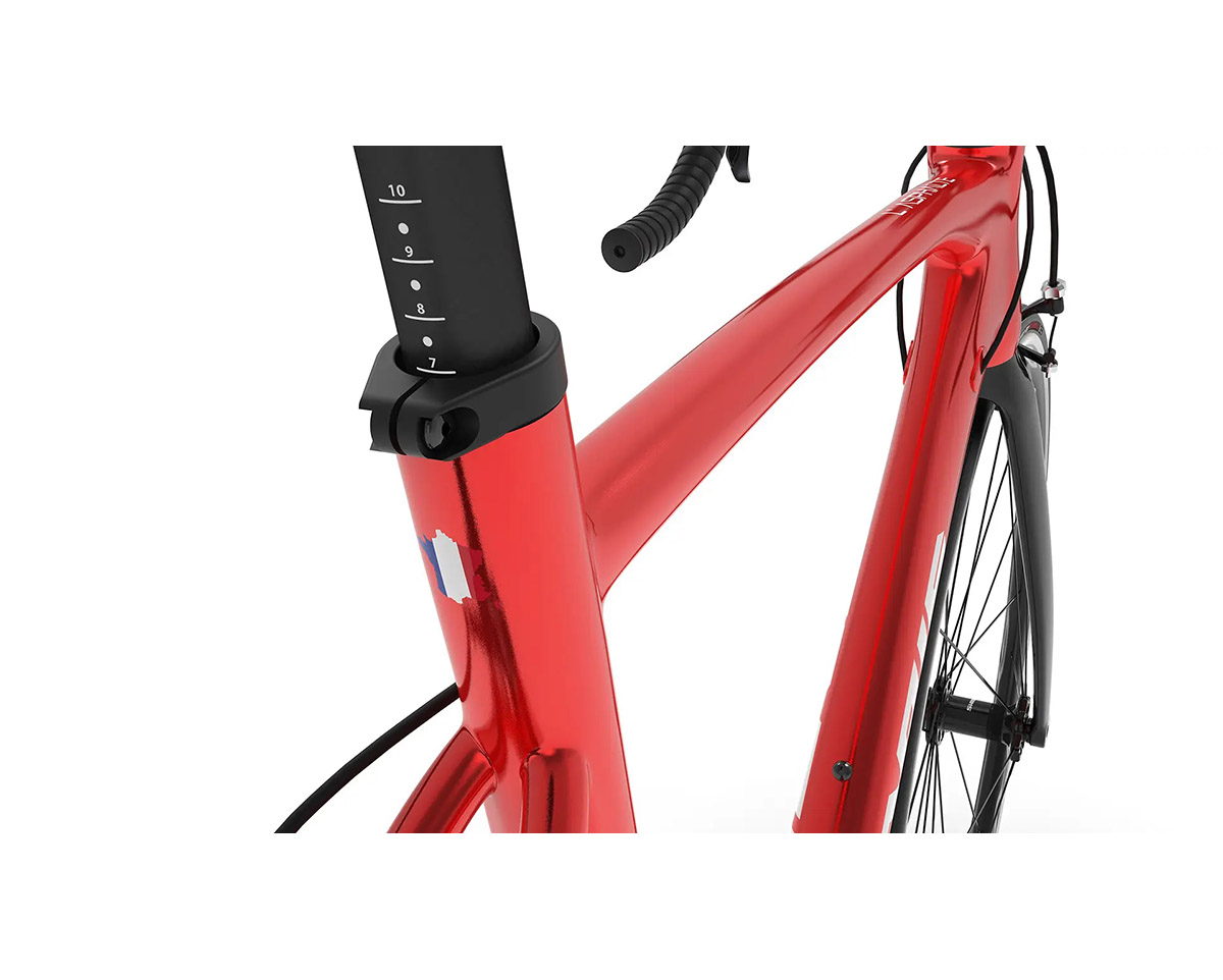 Vélo de route Unisexe L'ASPHALTE SORA PATINS Rouge Sang