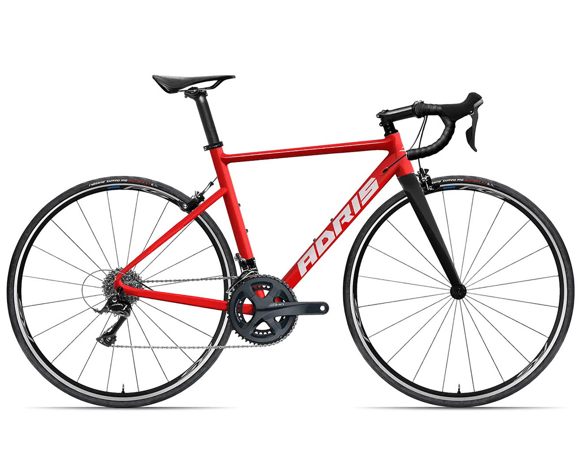 Vélo de route L'ASPHALTE SORA PATINS Rouge Sang