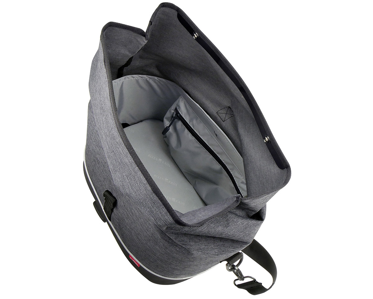 Sacoche de porte-bagage arrière RACKPACK CITY RACKTIME Gris/Noir