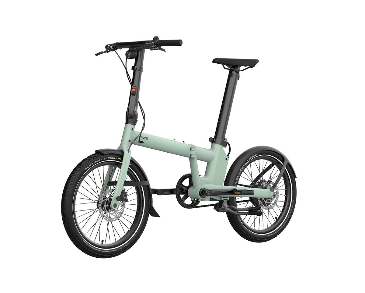 Vélo électrique urbain pliant Unisexe AFTERNOON PRO Vert Fumé